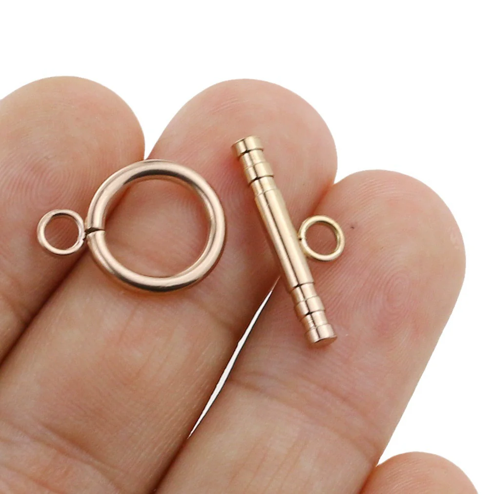 Stainless Steel Ot Stick Jewelry Connection Buckle Electroplated Totem Bracelet Necklace Jewelry Accessories - Image 5