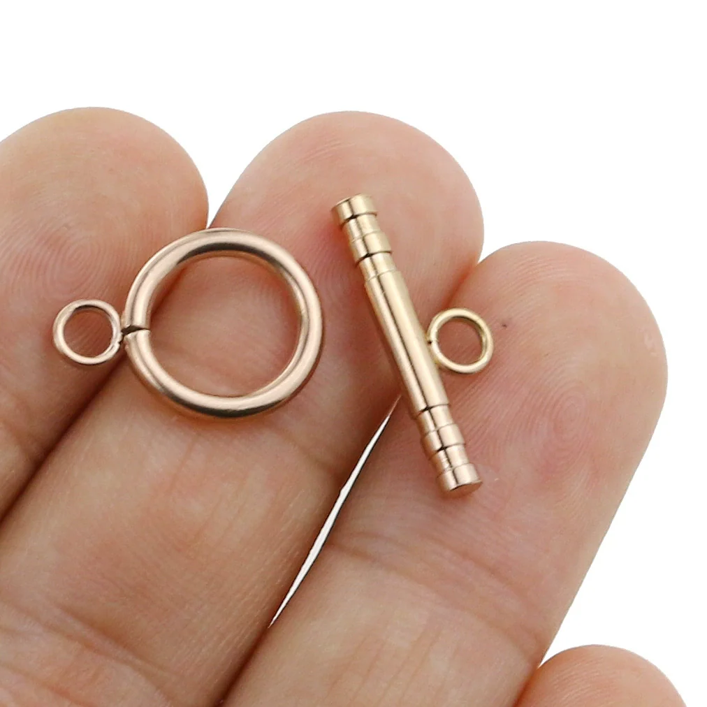 Stainless Steel Ot Stick Jewelry Connection Buckle Electroplated Totem Bracelet Necklace Jewelry Accessories - Image 8