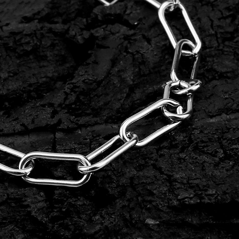 Stainless Steel Oval Decorative Chain With Cross For Diy Necklace And Bracelet Accessories Electroplated - Image 4