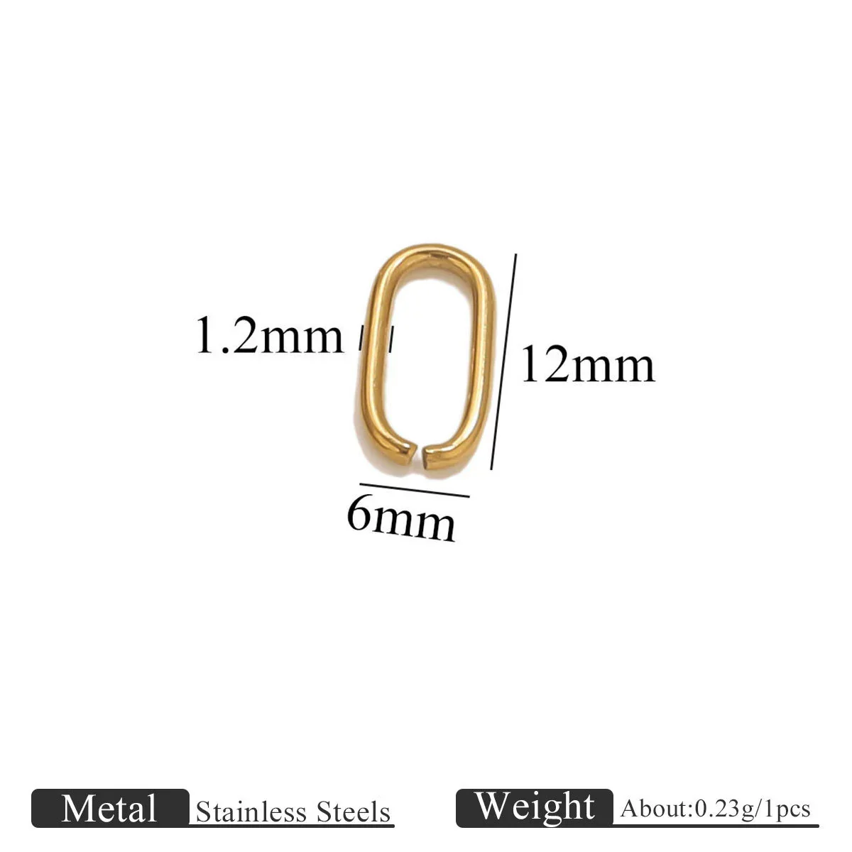 Stainless Steel Oval Melon Seed Jewelry Buckle Necklace Diy Handmade Electroplated Semi Finished Pendant Jewelry Accessories - Image 26