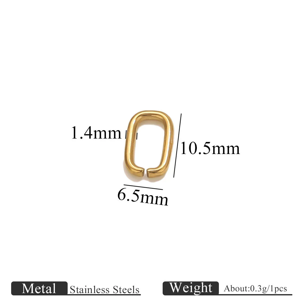 Stainless Steel Oval Melon Seed Jewelry Buckle Necklace Diy Handmade Electroplated Semi Finished Pendant Jewelry Accessories - Image 28