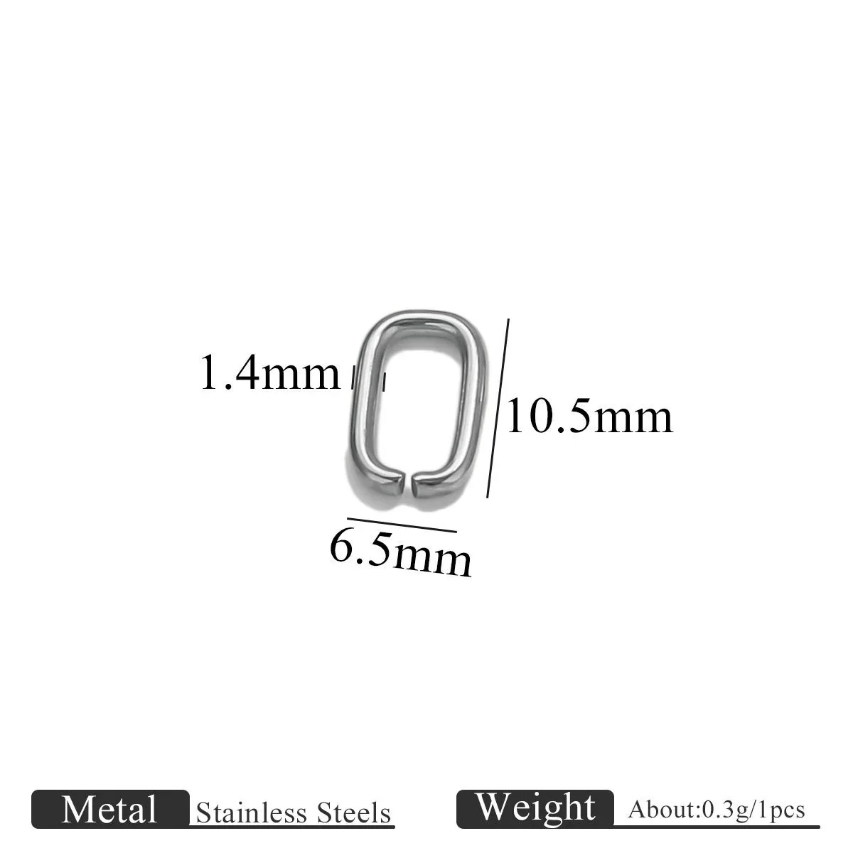 Stainless Steel Oval Melon Seed Jewelry Buckle Necklace Diy Handmade Electroplated Semi Finished Pendant Jewelry Accessories - Image 29