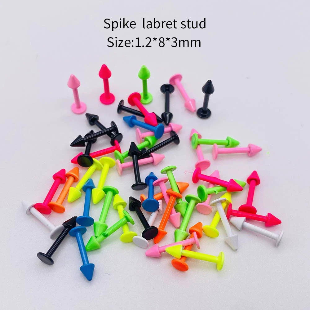 Stainless Steel Painted Geometric Circular Nose Rings Eyebrow Nails Cshaped Ear Bone Nails Lip Nail Piercing Jewelry - Image 24