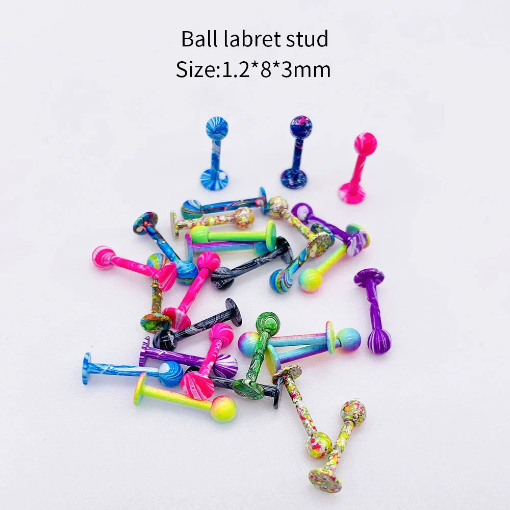 Stainless Steel Painted Geometric Circular Nose Rings Eyebrow Nails Cshaped Ear Bone Nails Lip Nail Piercing Jewelry - Image 25
