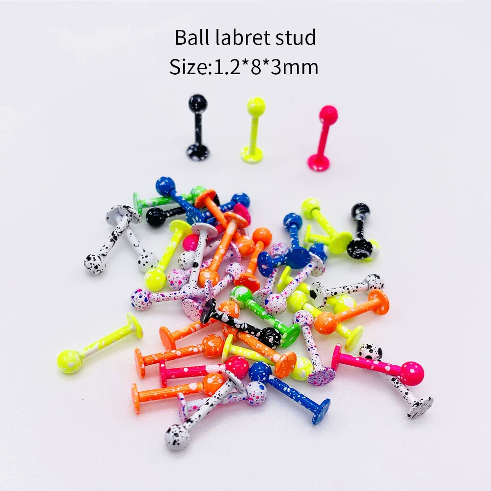 Stainless Steel Painted Geometric Circular Nose Rings Eyebrow Nails Cshaped Ear Bone Nails Lip Nail Piercing Jewelry - Image 27