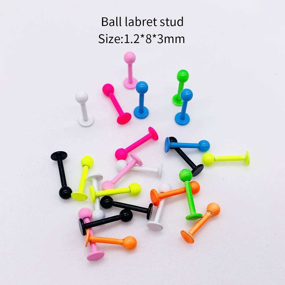 Stainless Steel Painted Geometric Circular Nose Rings Eyebrow Nails Cshaped Ear Bone Nails Lip Nail Piercing Jewelry - Image 28