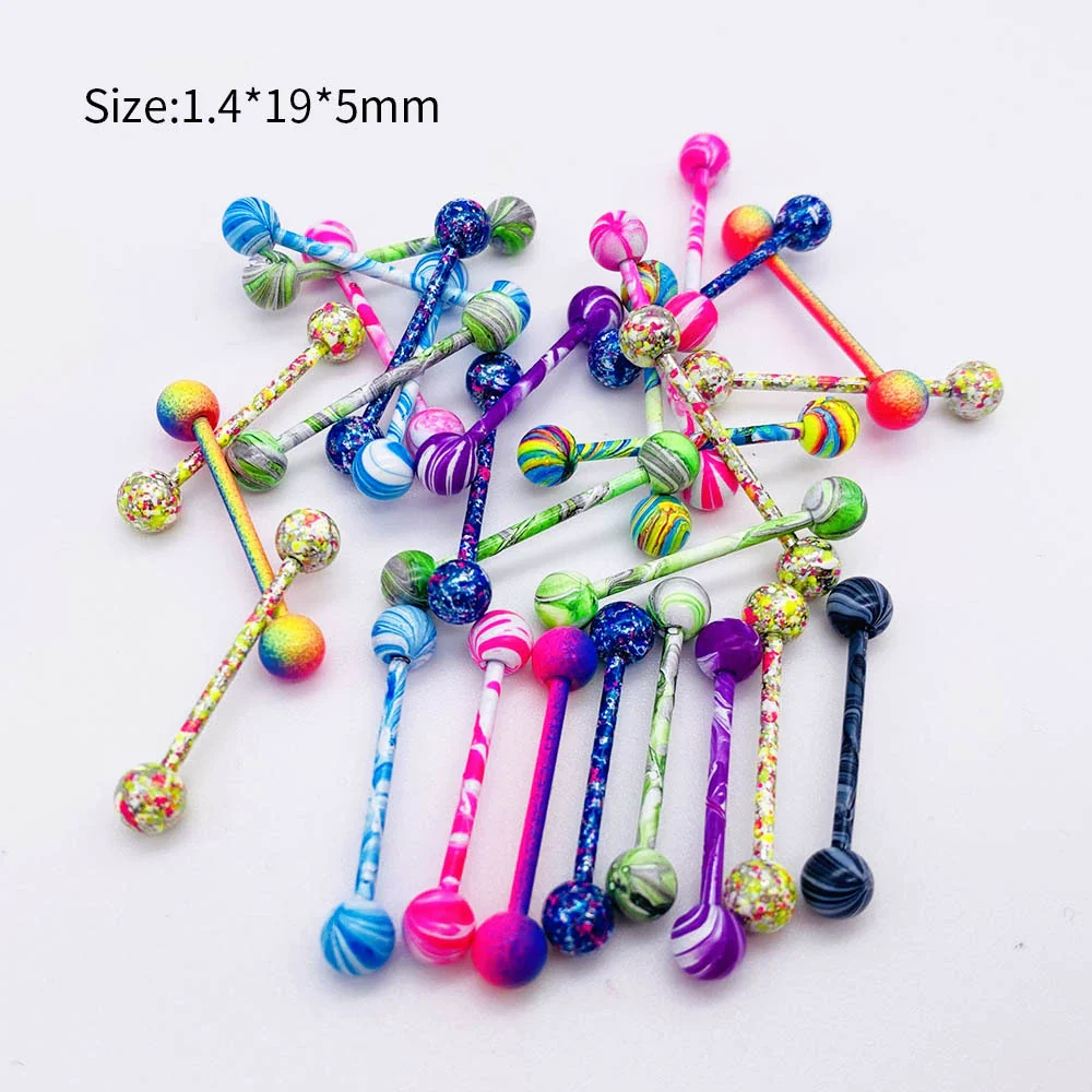 Stainless Steel Painted Geometric Circular Nose Rings Eyebrow Nails Cshaped Ear Bone Nails Lip Nail Piercing Jewelry - Image 33