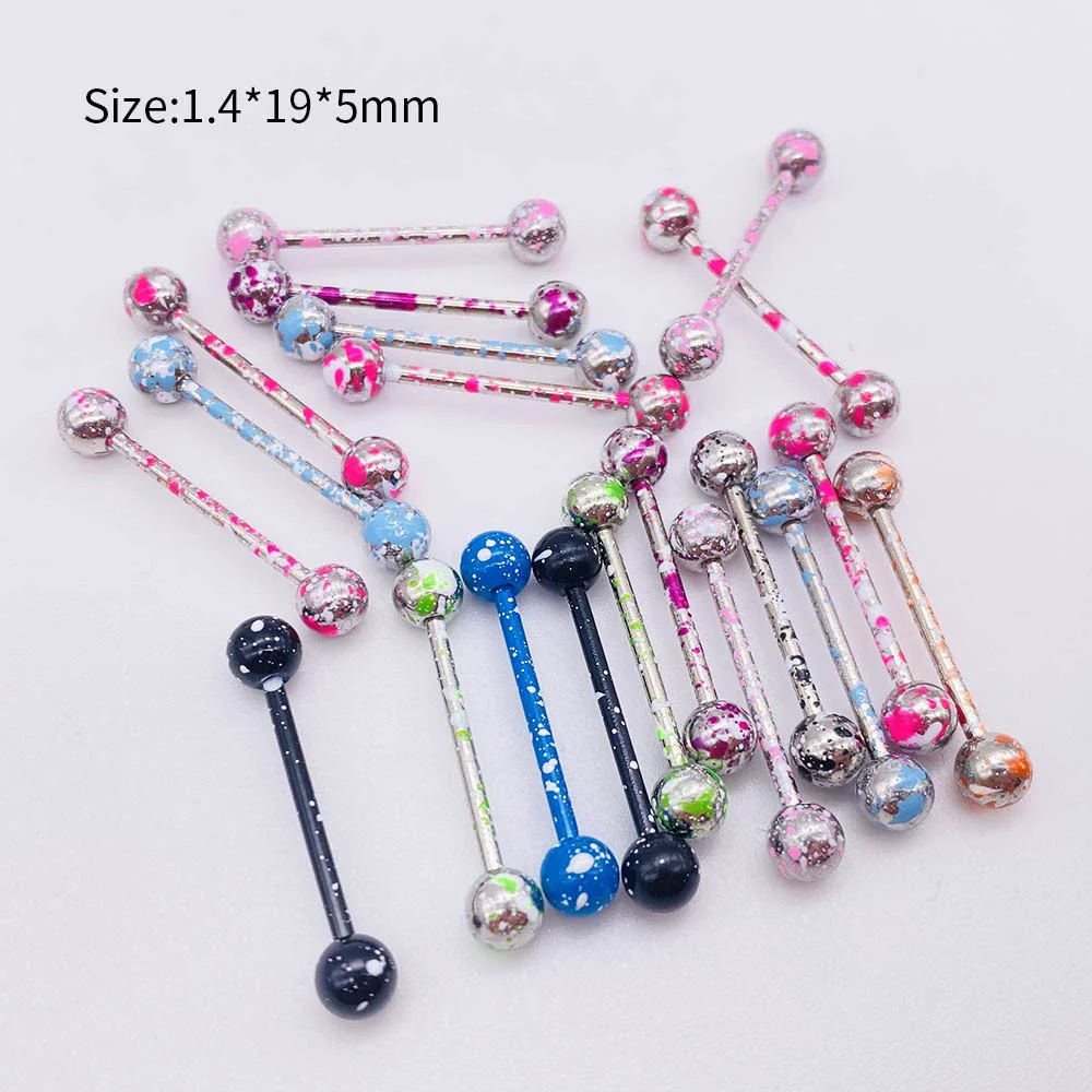 Stainless Steel Painted Geometric Circular Nose Rings Eyebrow Nails Cshaped Ear Bone Nails Lip Nail Piercing Jewelry - Image 34