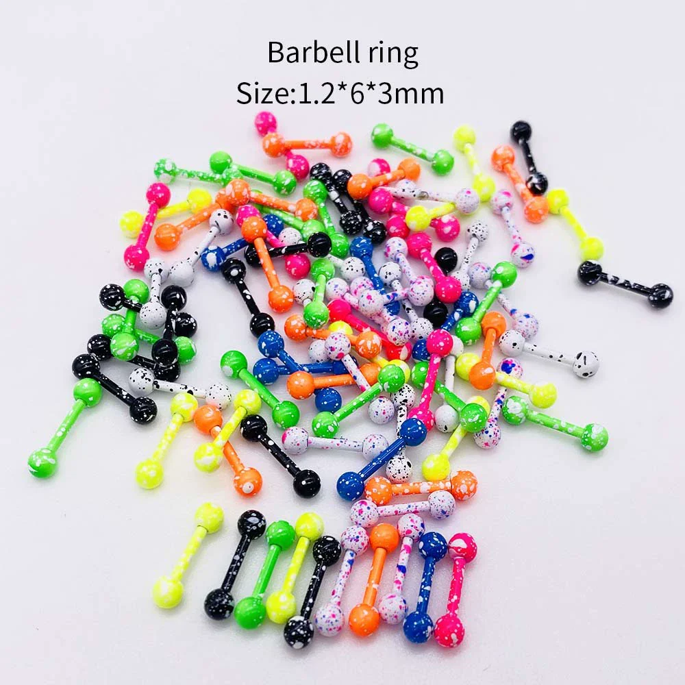 Stainless Steel Painted Geometric Circular Nose Rings Eyebrow Nails Cshaped Ear Bone Nails Lip Nail Piercing Jewelry - Image 39