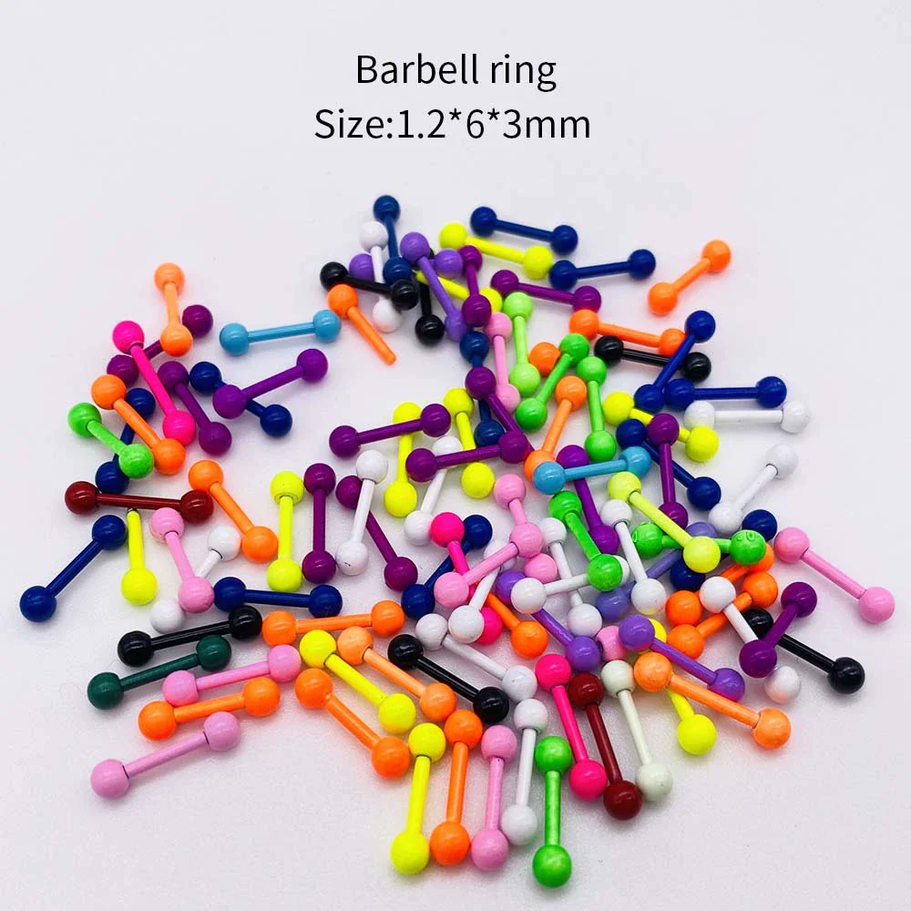 Stainless Steel Painted Geometric Circular Nose Rings Eyebrow Nails Cshaped Ear Bone Nails Lip Nail Piercing Jewelry - Image 40
