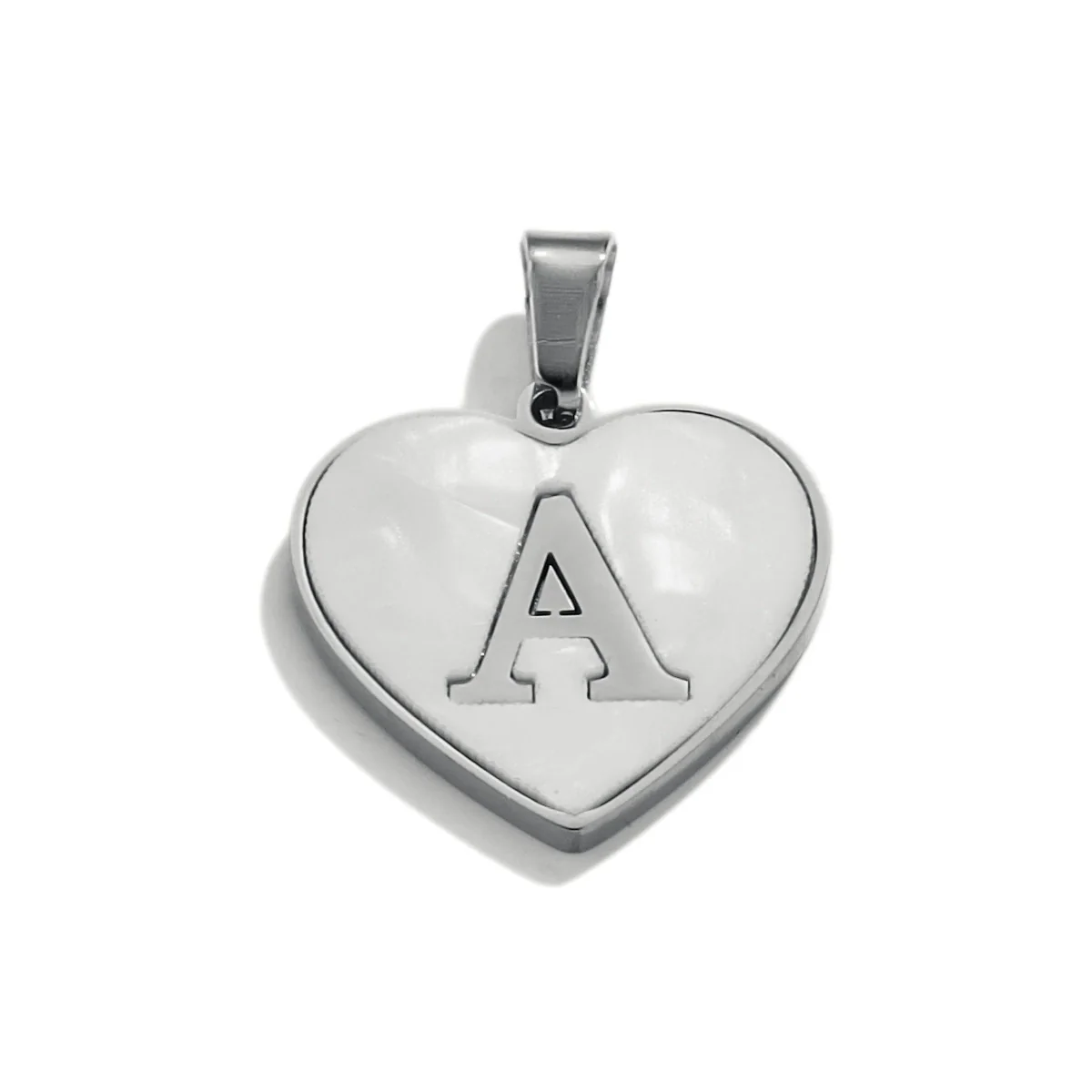 Stainless Steel Peach Heart And English Letter Diy Handmade Electroplated Pendant Necklace Accessories - Image 32