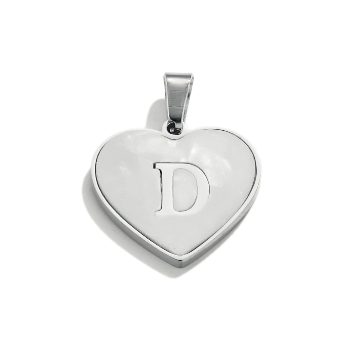 Stainless Steel Peach Heart And English Letter Diy Handmade Electroplated Pendant Necklace Accessories - Image 35