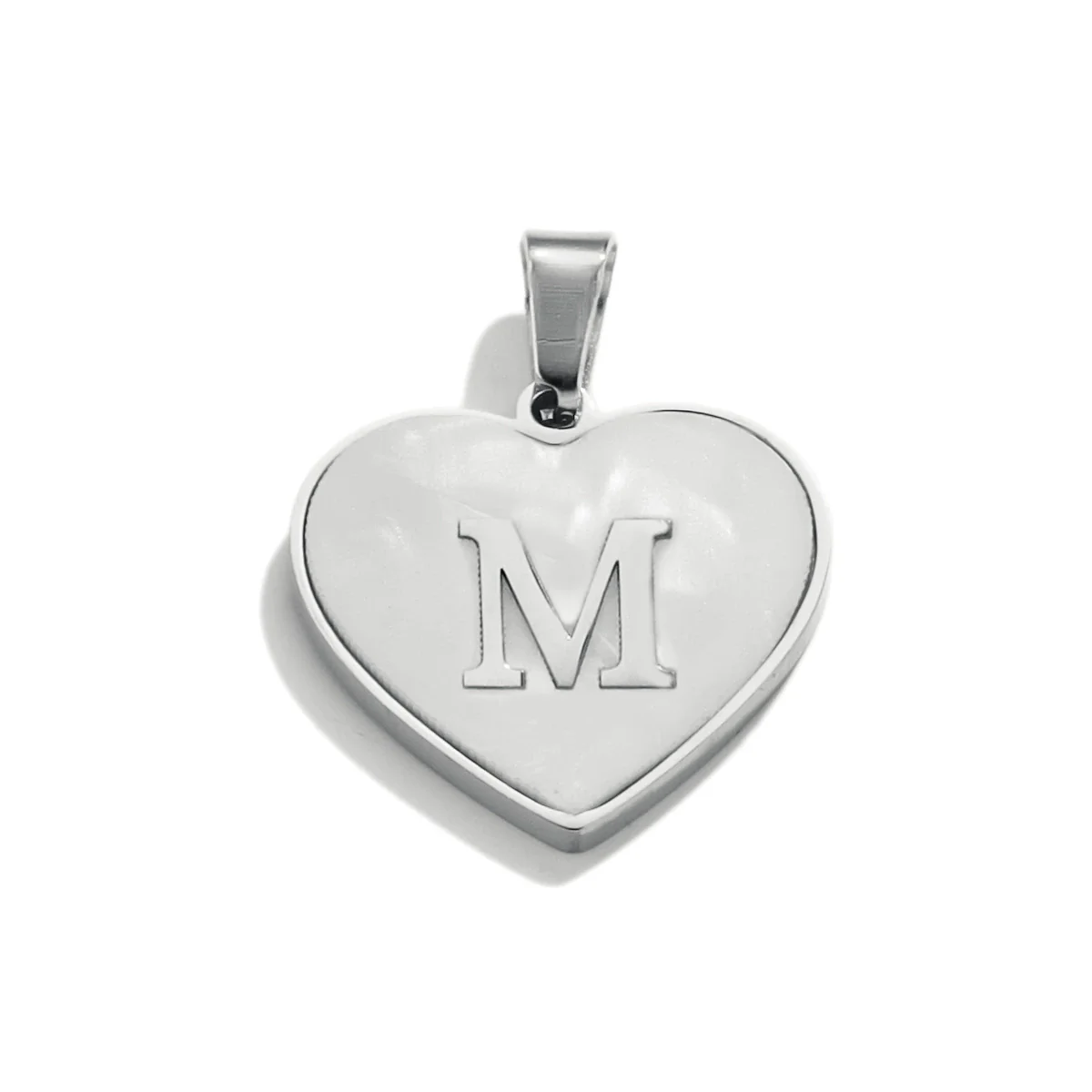 Stainless Steel Peach Heart And English Letter Diy Handmade Electroplated Pendant Necklace Accessories - Image 44