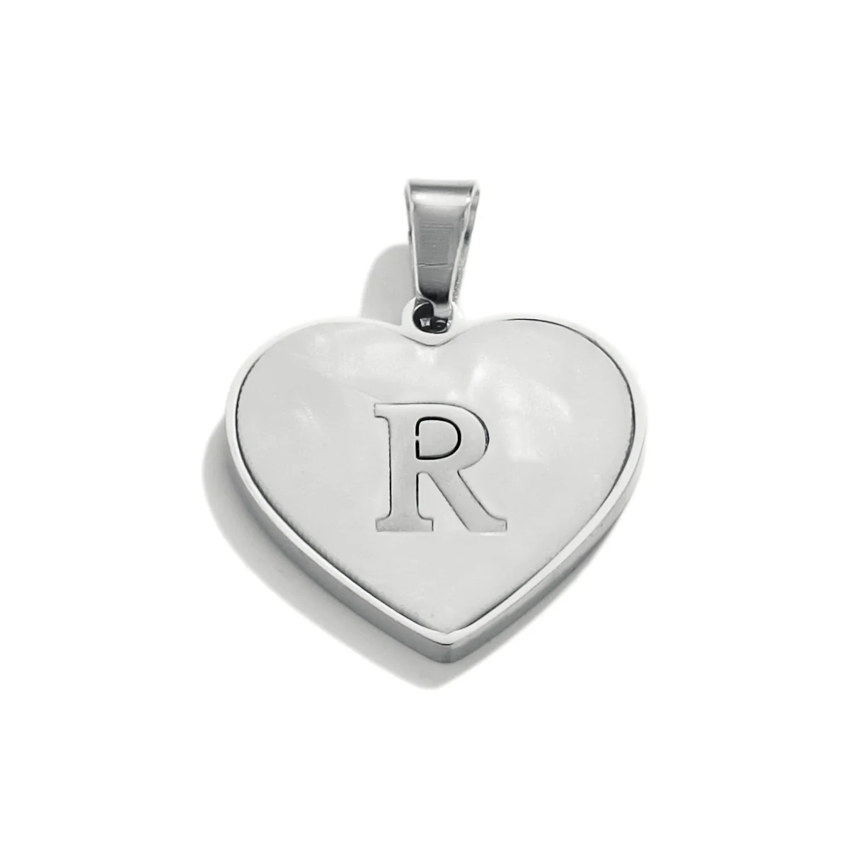 Stainless Steel Peach Heart And English Letter Diy Handmade Electroplated Pendant Necklace Accessories - Image 49