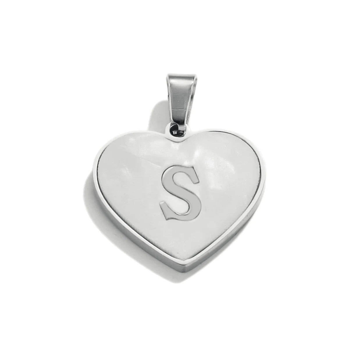 Stainless Steel Peach Heart And English Letter Diy Handmade Electroplated Pendant Necklace Accessories - Image 50