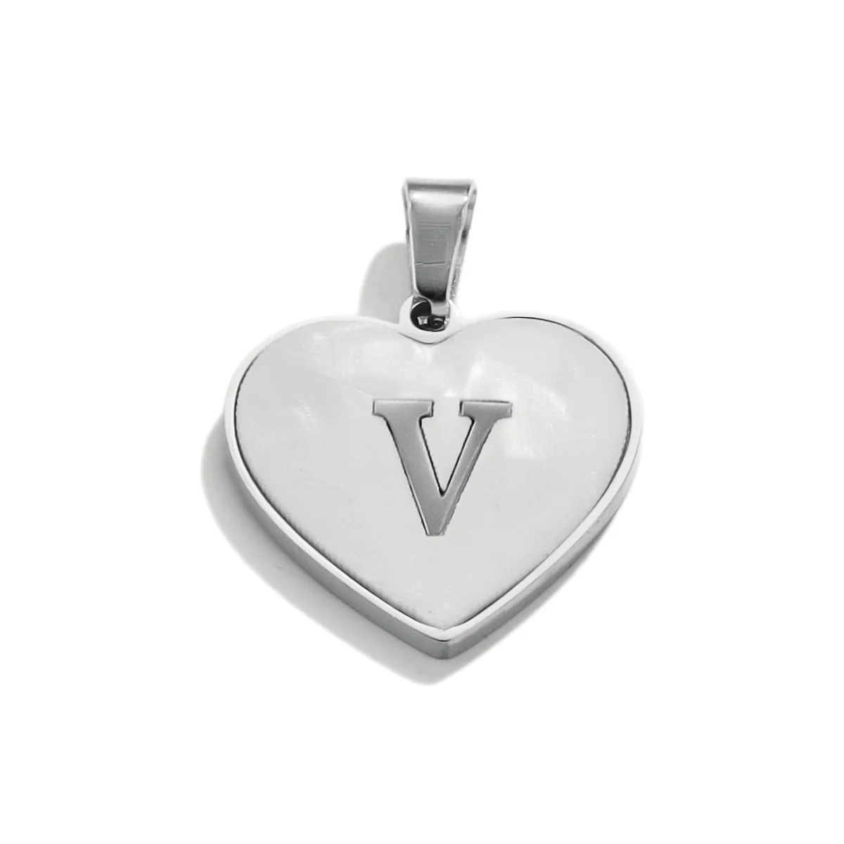 Stainless Steel Peach Heart And English Letter Diy Handmade Electroplated Pendant Necklace Accessories - Image 53