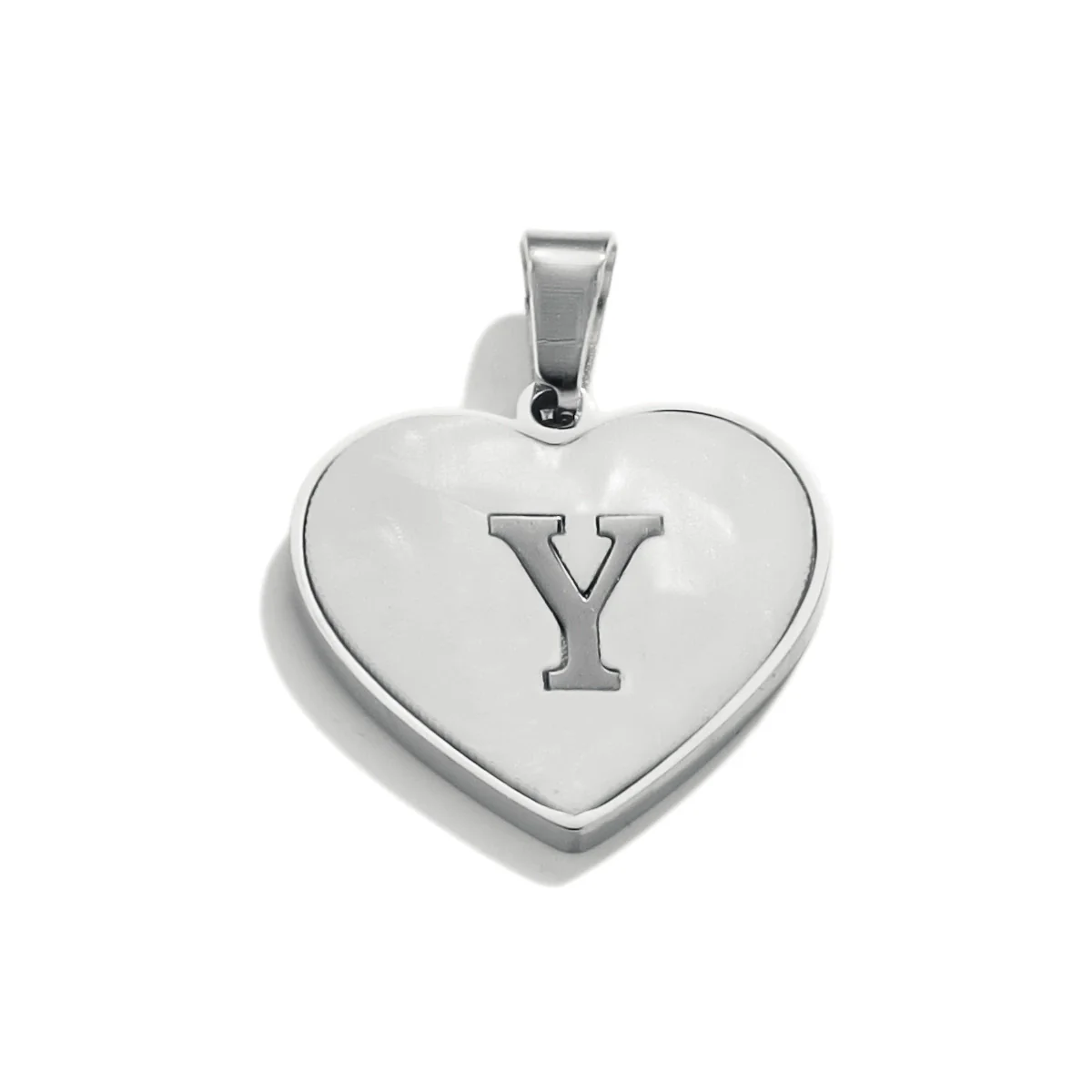 Stainless Steel Peach Heart And English Letter Diy Handmade Electroplated Pendant Necklace Accessories - Image 56