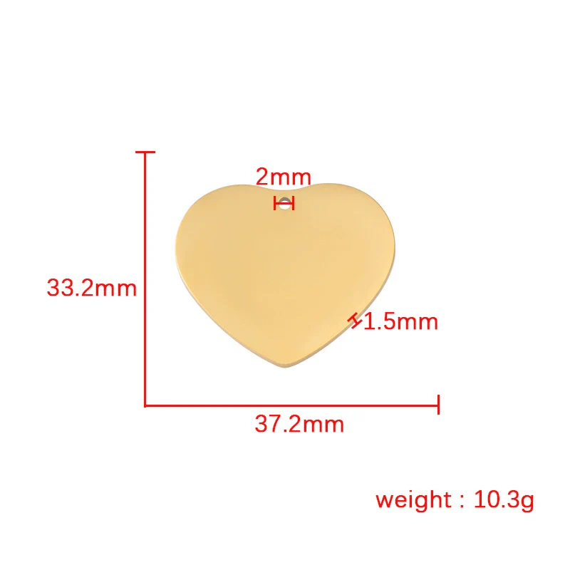 Stainless Steel Peach Heart Loveshaped Pendant Necklace Accessories With Fine Polishing - Image 4