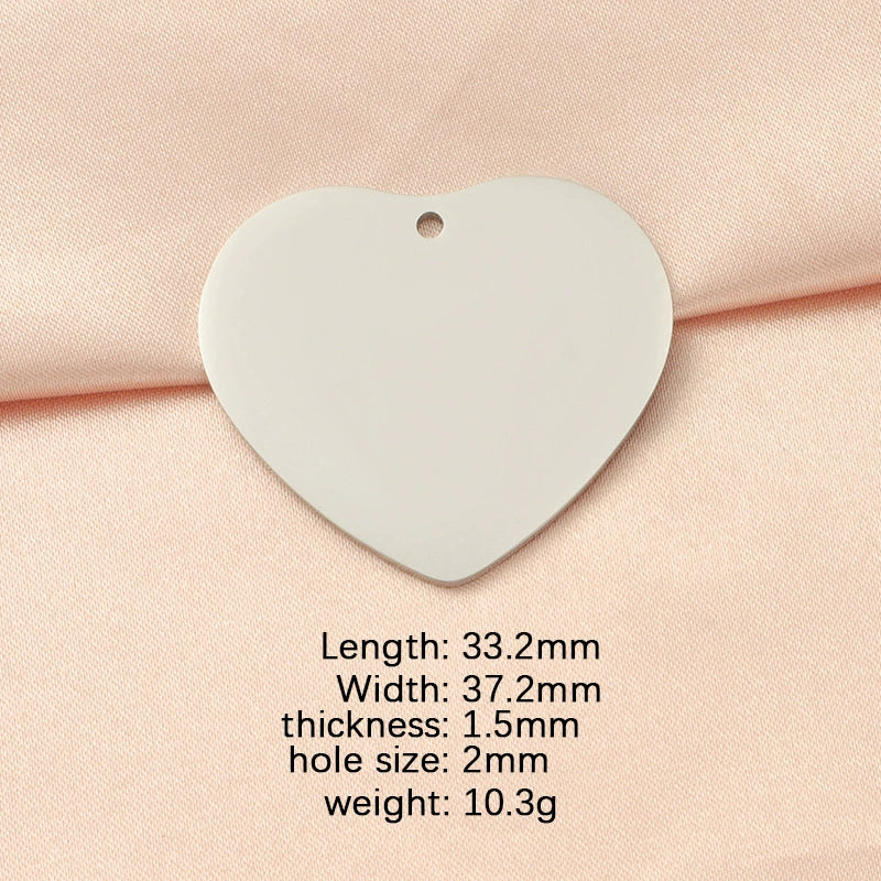 Stainless Steel Peach Heart Loveshaped Pendant Necklace Accessories With Fine Polishing - Image 5