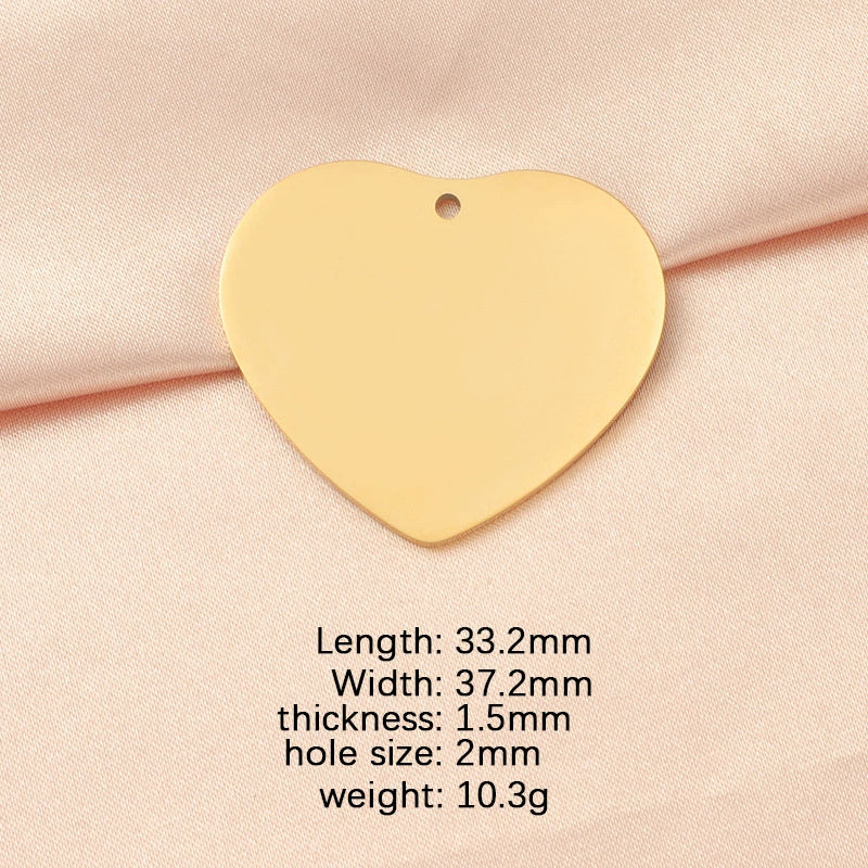 Stainless Steel Peach Heart Loveshaped Pendant Necklace Accessories With Fine Polishing - Image 6