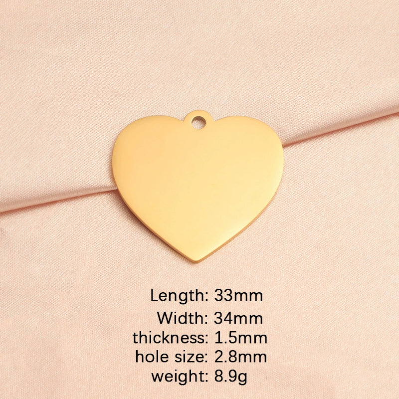 Stainless Steel Peach Heart Loveshaped Pendant Necklace Accessories With Fine Polishing - Image 8