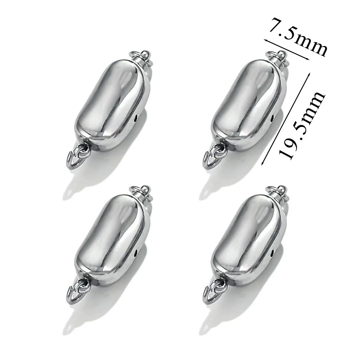 Stainless Steel Peanut And Drop Shape Bracelet Buckle Jewelry Accessories Polished And Electroplated - Image 6