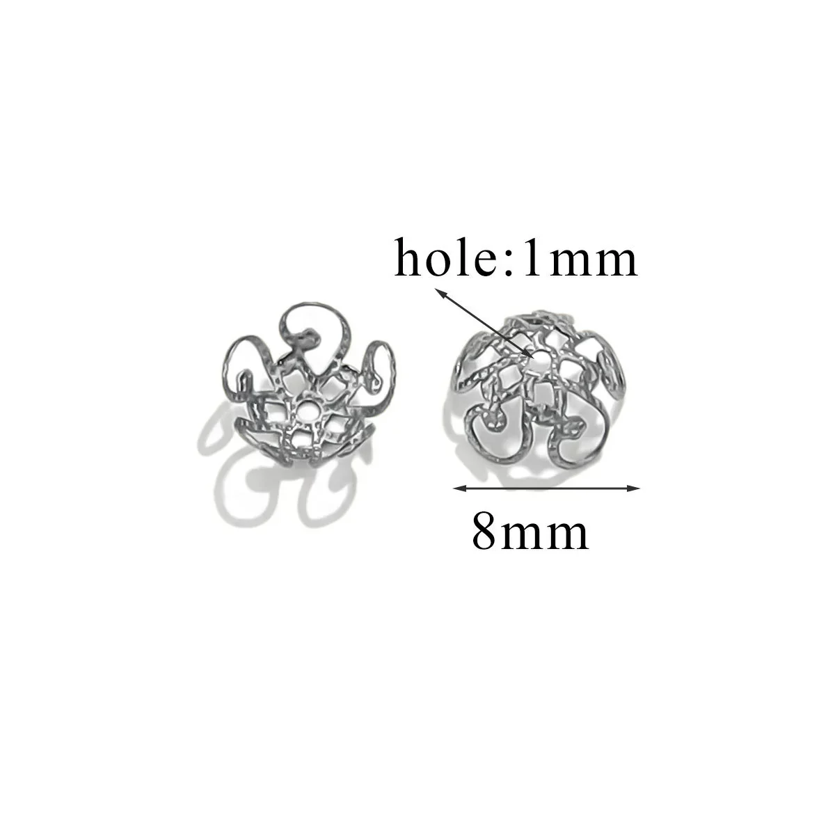 Stainless Steel Petal Torus Bead Cap Jewelry Making Material With Totem Pattern And Electroplating Treatment - Image 34