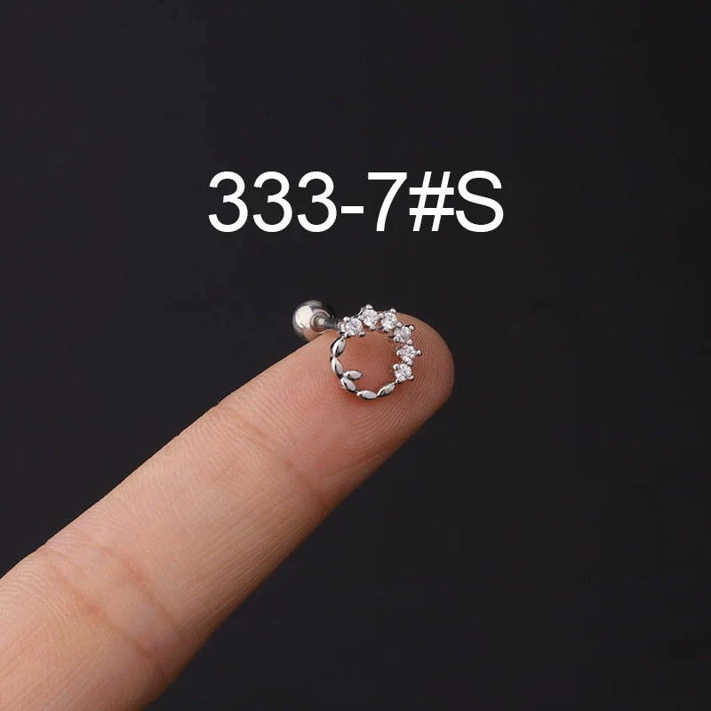 Stainless Steel Piercing Earrings Geometric Electroplated Fashion Jewelry - Image 12