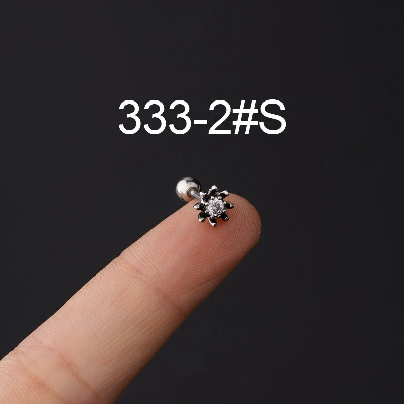 Stainless Steel Piercing Earrings Geometric Electroplated Fashion Jewelry - Image 7