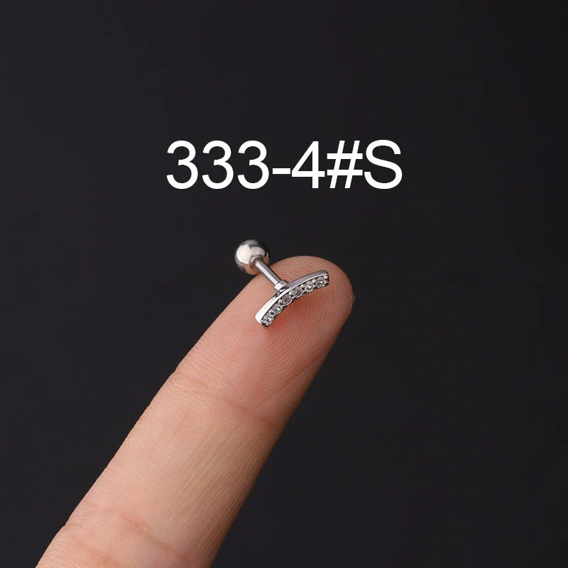 Stainless Steel Piercing Earrings Geometric Electroplated Fashion Jewelry - Image 9