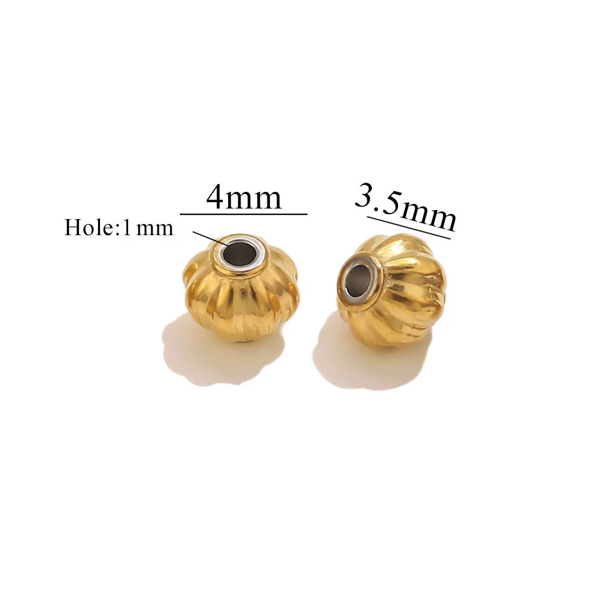 Stainless Steel Plated 18K Gold Baroque Pumpkin And Lantern Beads Handmade Diy Bracelet With Totem Pattern - Image 15