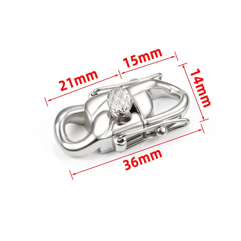 Stainless Steel Polished Dragon Buckle Jewelry Accessories For Necklace And Bracelet - Image 10