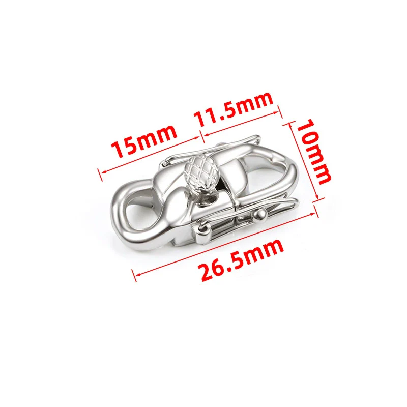 Stainless Steel Polished Dragon Buckle Jewelry Accessories For Necklace And Bracelet - Image 8