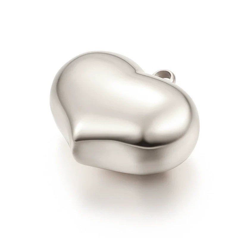 Stainless Steel Polished Heartshaped Pendant Necklace Bracelet With High Polishing And Laser Logo Electroplating Treatment - Image 5