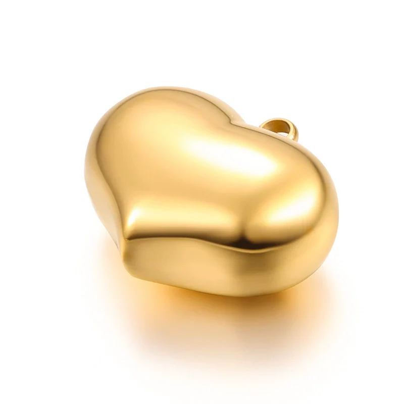 Stainless Steel Polished Heartshaped Pendant Necklace Bracelet With High Polishing And Laser Logo Electroplating Treatment - Image 6