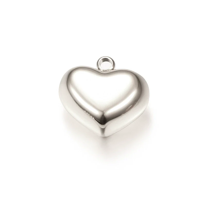 Stainless Steel Polished Heartshaped Pendant Necklace Bracelet With High Polishing And Laser Logo Electroplating Treatment - Image 7