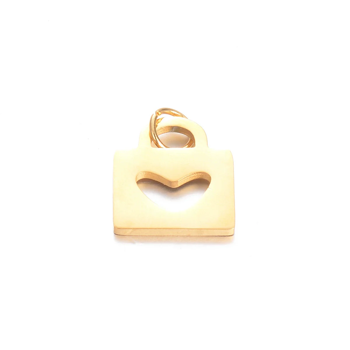 Stainless Steel Polished Hollow Palm Wings Key Lock Sun Star Compass Symbol Jewelry Pendant With Electroplating And Geometric Design - Image 7