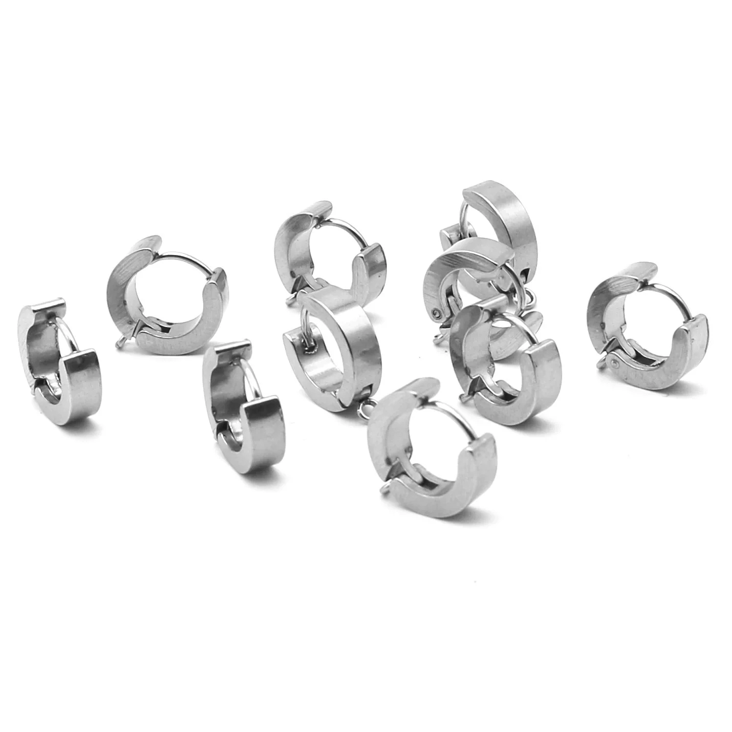 Stainless Steel Punk Ear Clip Welding Ring Electroplated Diy Jewelry Accessories - Image 2