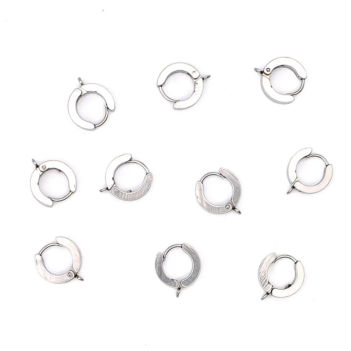 Stainless Steel Punk Ear Clip Welding Ring Electroplated Diy Jewelry Accessories - Image 3