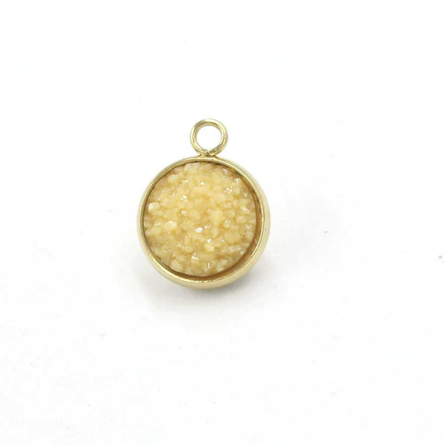 Stainless Steel Resin Baby's Breath Pendant Necklace Bracelet Jewelry Accessories Electroplated - Image 24