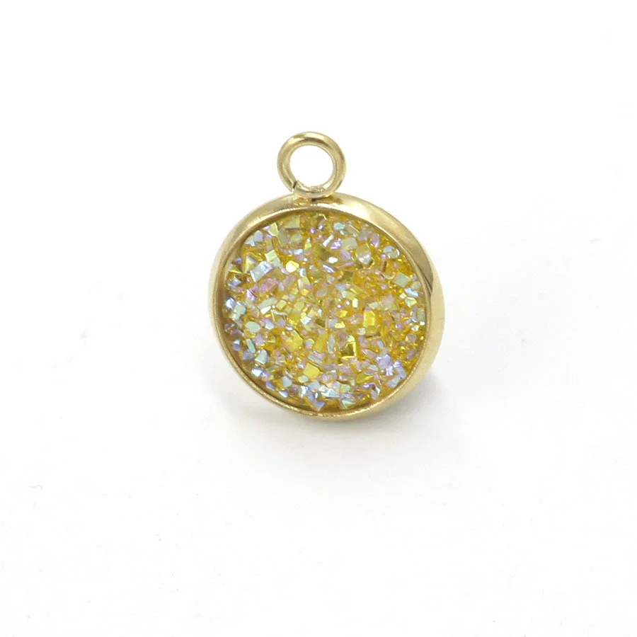 Stainless Steel Resin Baby's Breath Pendant Necklace Bracelet Jewelry Accessories Electroplated - Image 34