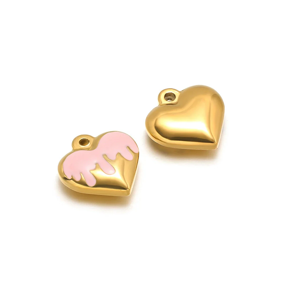 Stainless Steel Retro Heart Pendant Necklace Jewelry Accessories With Electroplating - Image 12
