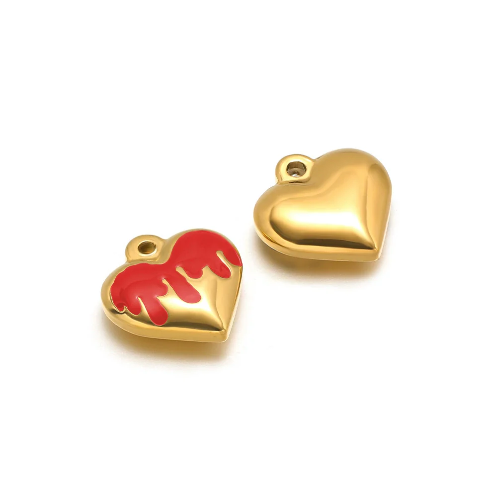 Stainless Steel Retro Heart Pendant Necklace Jewelry Accessories With Electroplating - Image 14