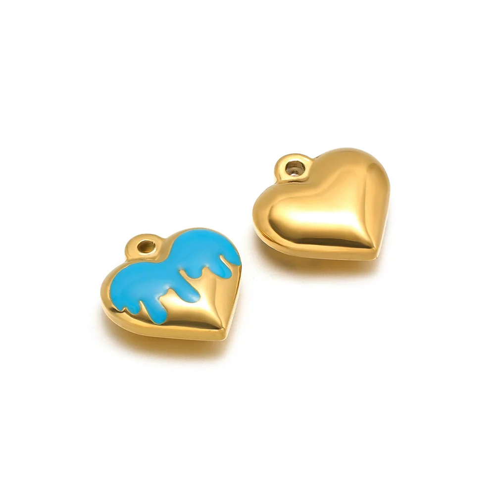 Stainless Steel Retro Heart Pendant Necklace Jewelry Accessories With Electroplating - Image 6