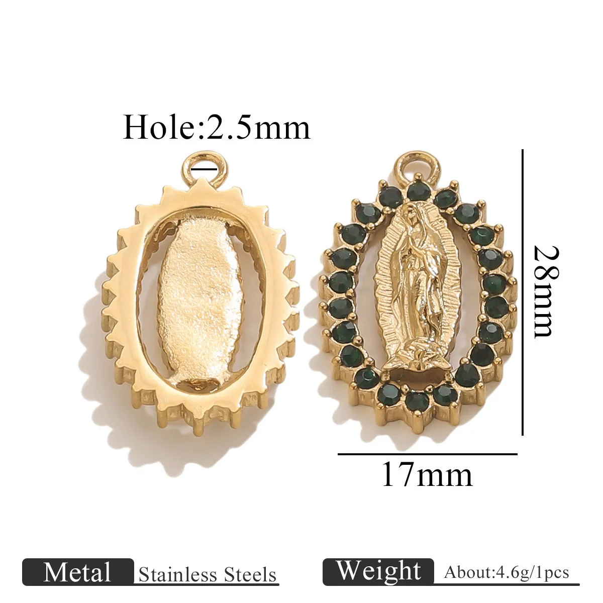 Stainless Steel Retro Pendant Necklace Jewelry Accessories 18K Goldplated - Image 7