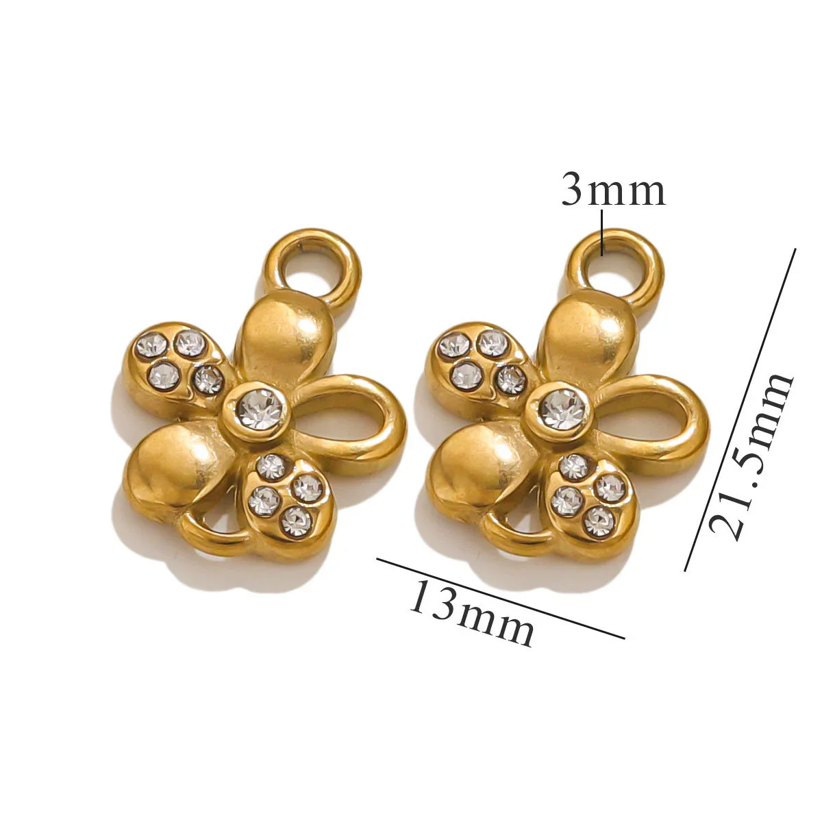 Stainless Steel Retro Starfish Love Diamond Pendant Bow Necklace Electroplating Jewelry Accessories - Image 20
