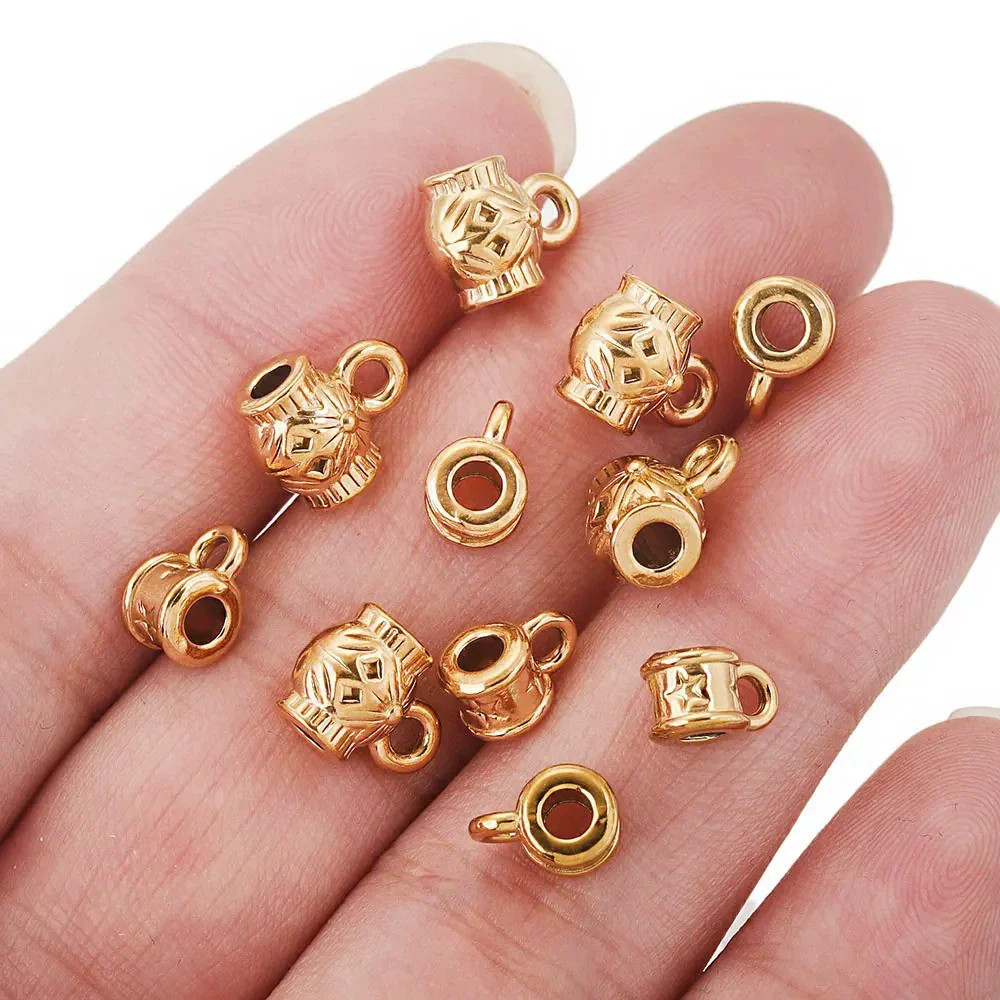 Stainless Steel Retro Totem Beads For Diy Jewelry Accessories Electroplated - Image 4