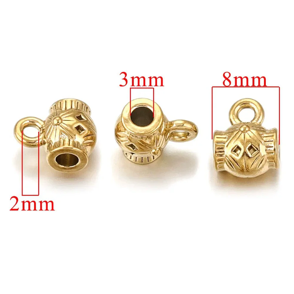 Stainless Steel Retro Totem Beads For Diy Jewelry Accessories Electroplated - Image 9