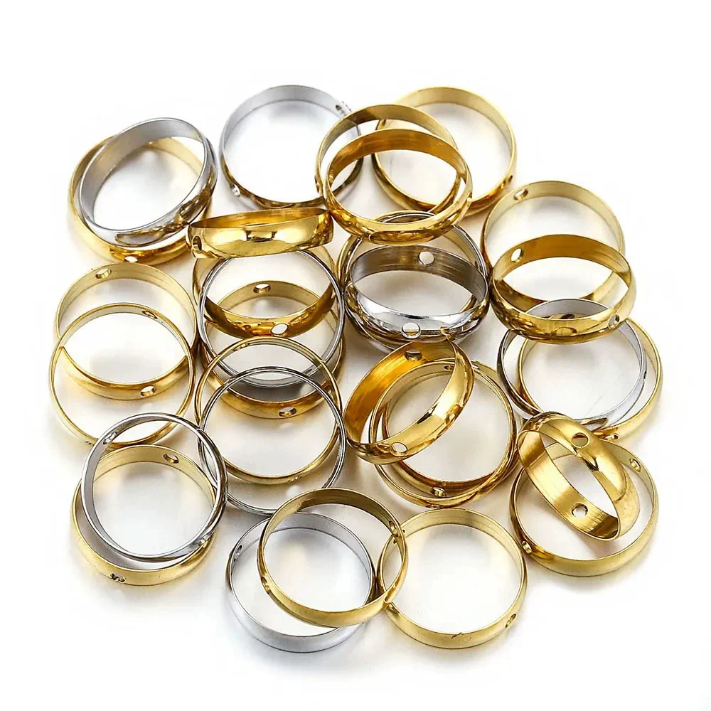 Stainless Steel Round Bead Electroplated Diy Jewelry Accessories Bracelet Necklace Spacer - Image 3
