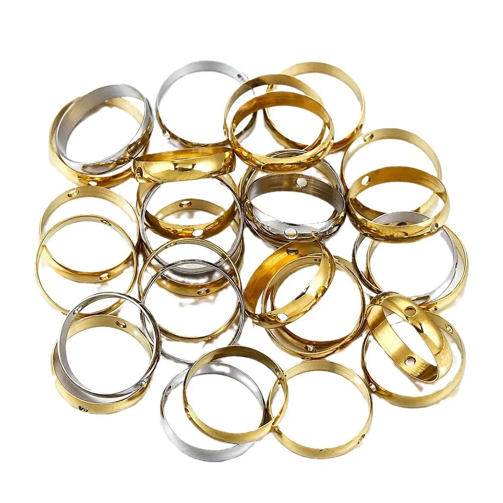 Stainless Steel Round Bead Electroplated Diy Jewelry Accessories Bracelet Necklace Spacer - Image 5